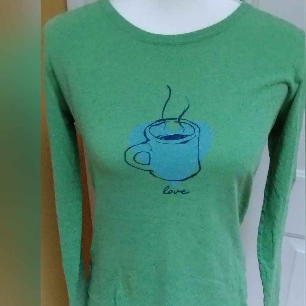 Life is Good semi-fitted long sleeve tee